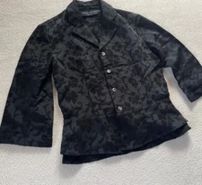 Junya Watanabe Comme des garcons 90s Vintage Black Jacquard Layered Jacket