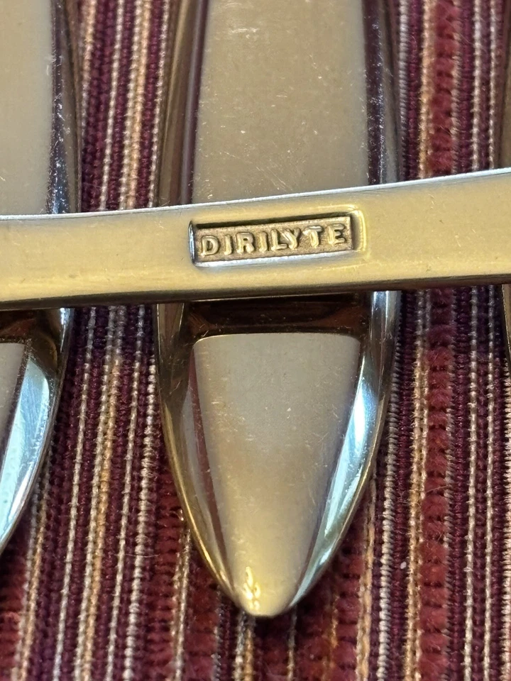 "4 tenedores de cubiertos Dirigold Dirilyte Goldware REGAL cóctel mariscos 6-1/8""" Foto 2 de 4