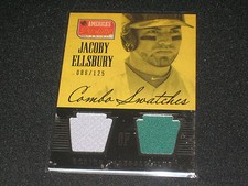 JACOB ELLSBURY RED SOX CERTIFIED GENUINE AUTHENTIC GAME USED JERSEY CARD /125