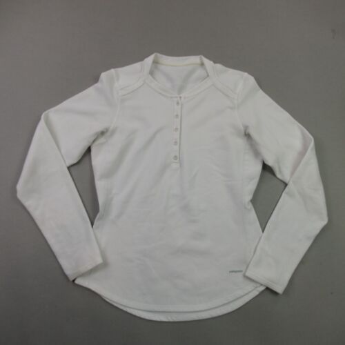 Patagonia Shirt Womens Medium Long Sleeve Pockets Henley Lightweight