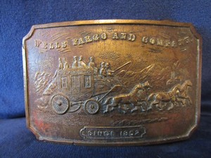 wells fargo belt buckle 1852