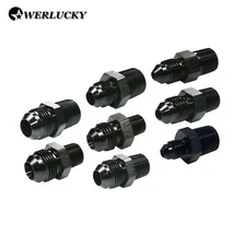 New AN3 AN4 AN6 AN8 AN10 NPT Straight Fuel Oil Air Hose Fitting Male Adapter