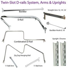 Heavy Duty Upright, Drail, Combination Rail, Back Bar, Arms & Hook For Shops