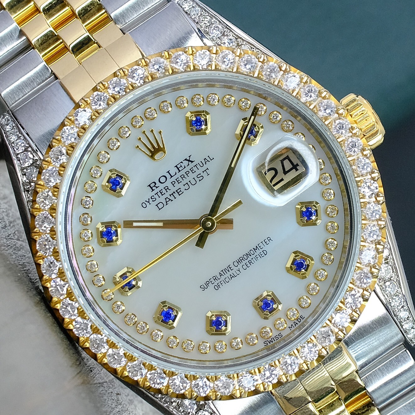 Rolex Datejust Gold SS White MOP