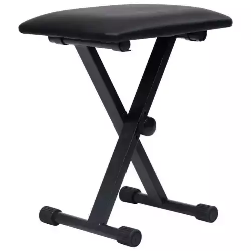 Adjustable Music Keyboard Stand Portable Piano Stool X-Shaped Bench Seat Set AU - Picture 14 of 21