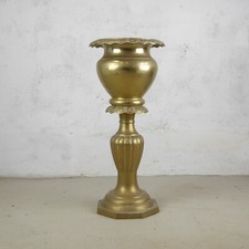 Tall Vintage Brass Jardiniere Planter Floor Standing Antique Egg & Dart #102699