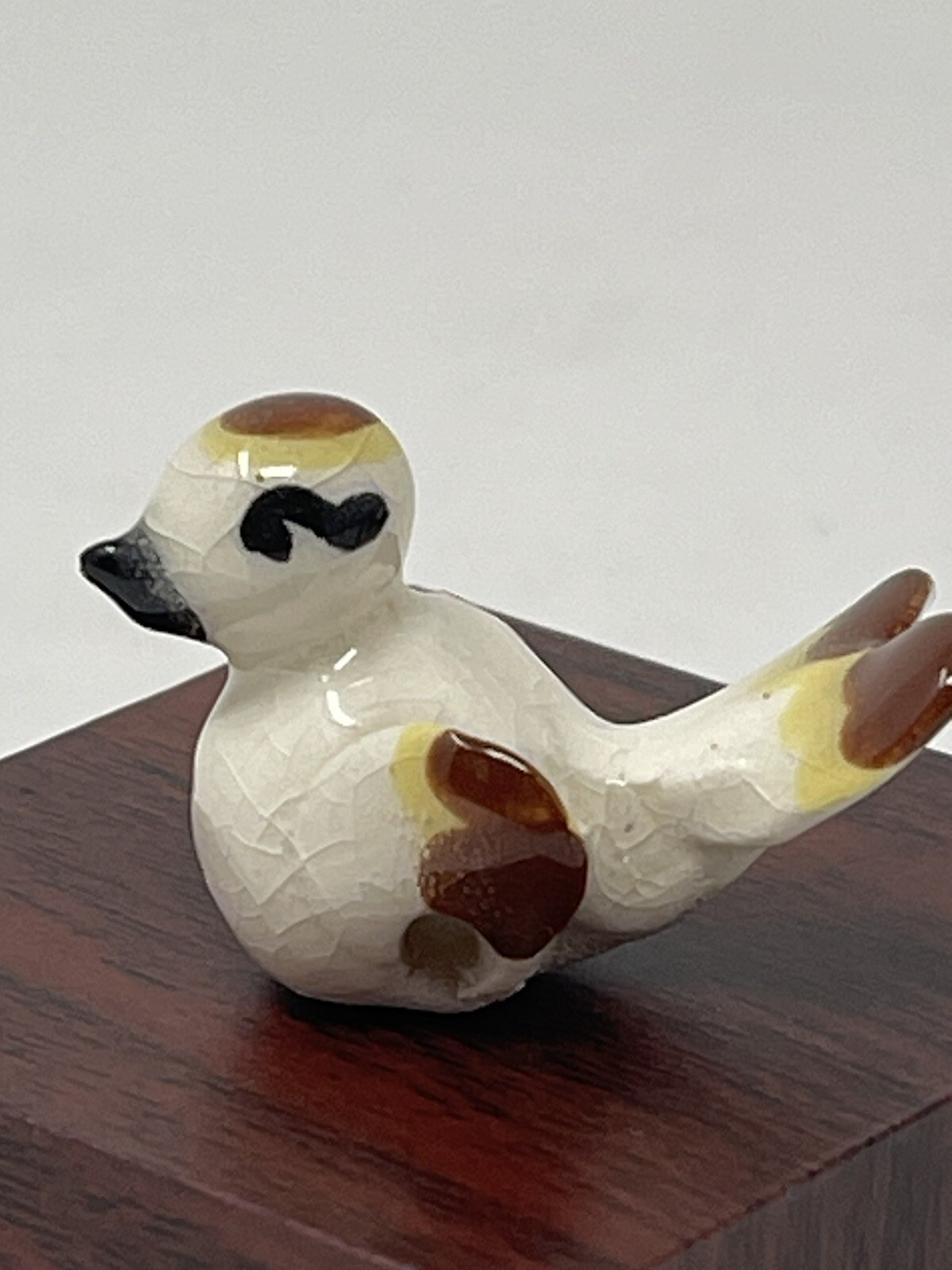 Vintage Porcelain Bird Pottery Miniature Teapot Spout Drip Catcher eBay