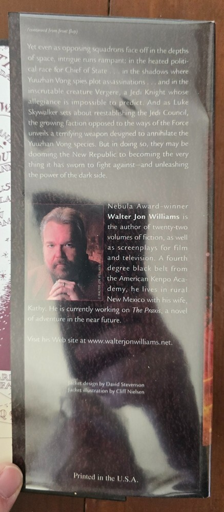 Star Wars EU New Jedi Order #14: Destiny's Way, by WJ Williams - HC w/DJ BCE