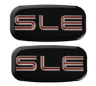 2x SLE Nameplate Emblem 3D Badge For Truck  Sierra Suburban Yukon Red