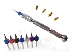 .2 .25 .3 .35 .4 .45 .5mm 3D Printer Kit Clogged Extruder Nozzle Head Cleaner 