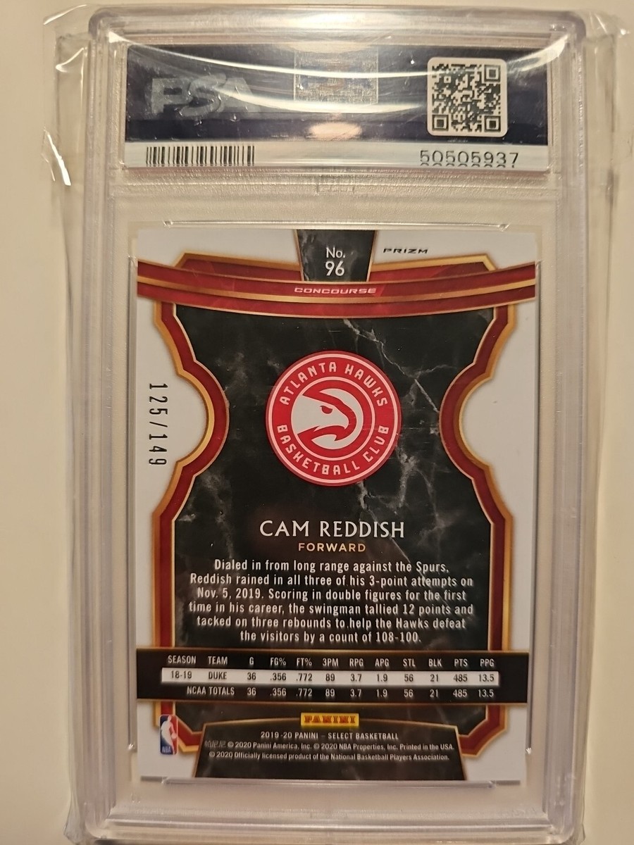 2019-20 Select Prizm White #96 Cam Reddish Rookie RC /149 PSA Gem 