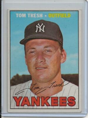 1967 Topps Baseball Card Tom Tresh New York Yankees Near Mint 289 Ebay