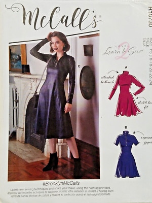 LEARN TO SEW McCall's Dress Pattern R10730 Sizes 6-14 NEW UNCUT Originally $20+