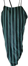 Women's One Piece Back Lace Up Swimsuit Size M