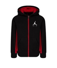 Nike Toddler Boys air jordan Full zip Hoodie Size 3T Black zipper jumpman red 
