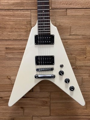 Jay Turser Flying V JRV-24 Electric Guitar - 24'' Short scale - White - 6lbs 1oz