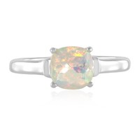 Cavill Opal Ring 0,71Ct Welo ÄThiopischer Kissenschliff Silber Platin-