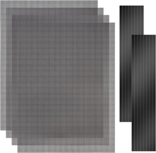  4 Pack 400X300Mm DIY PC Case Dust Filter, 1.2Mm Hole, PVC Dustproof Mesh Filte