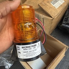 TOMAR MICROSTROBE MODEL 470S-1280 AMBER LIGHT 12-80 VDC 16-24 VAC 2 WIRE