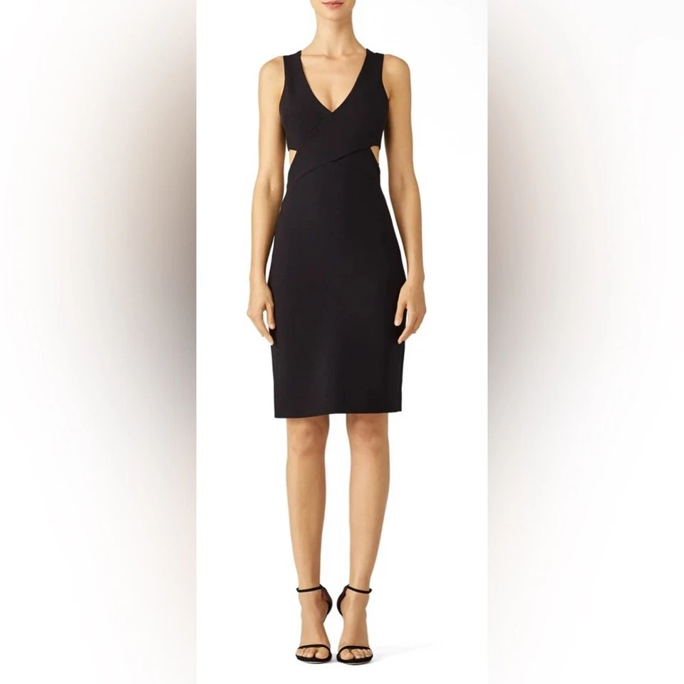 Elizabeth and James Black Aldridge Sleeveless Cutout Sheath Dress- Size 2 - Image 2 of 4
