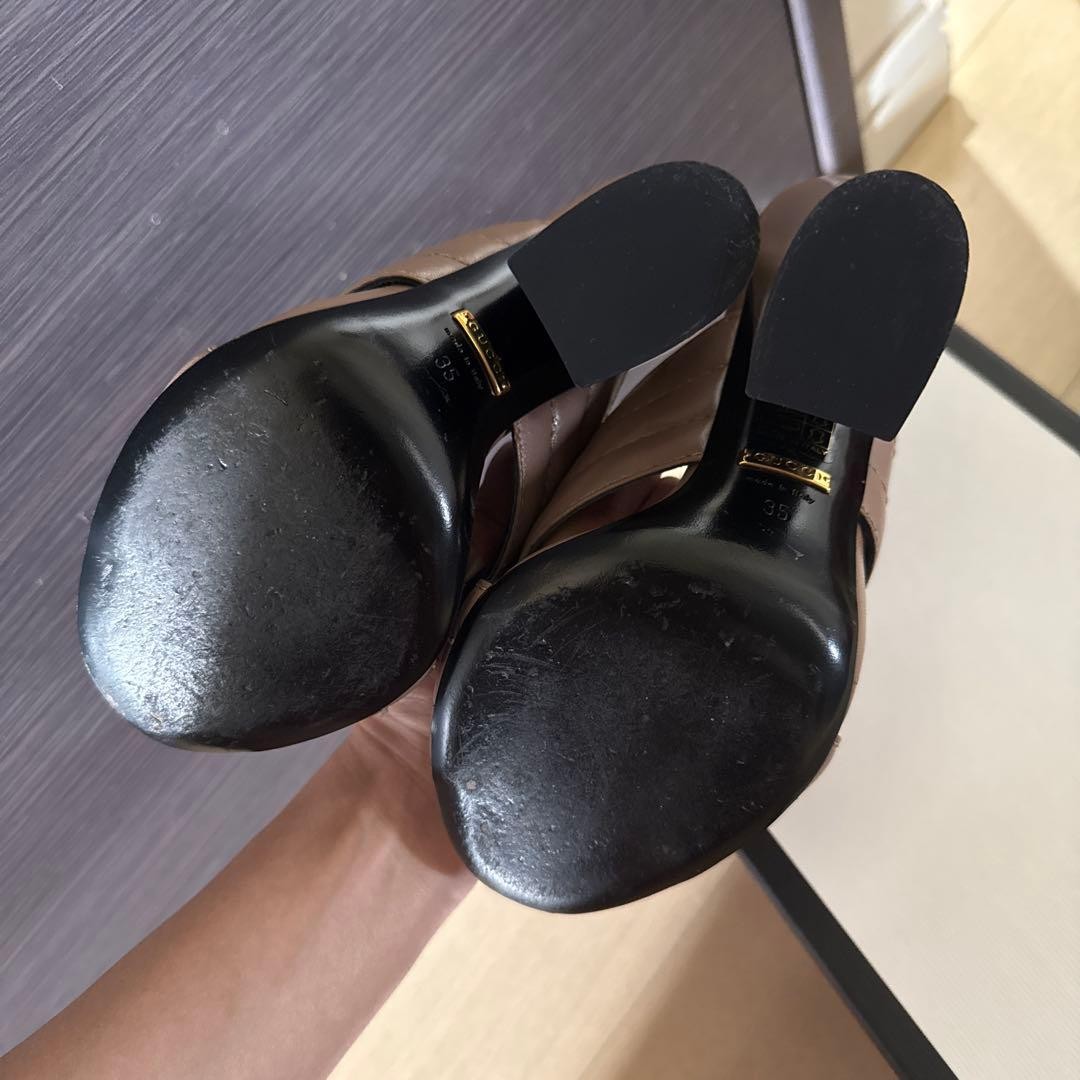 Gucci Open Toe Mules Sandals Beige Size 35 US About5 For Women thumbnail 13