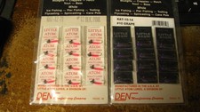 Little Atom "rat finkie" jigs, 24 ct, NOS, size 10 & 12, 2 colors, free shipping