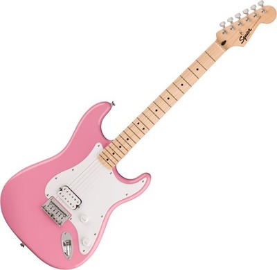 Squier by Fender Sonic Stratocaster HT H Flash Pink MN Einsteiger E-Gitarre