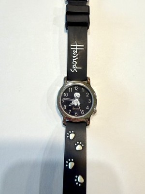Vintage Ladies Harrods Westie Terrier Watch in Good Condition Needs Battery 