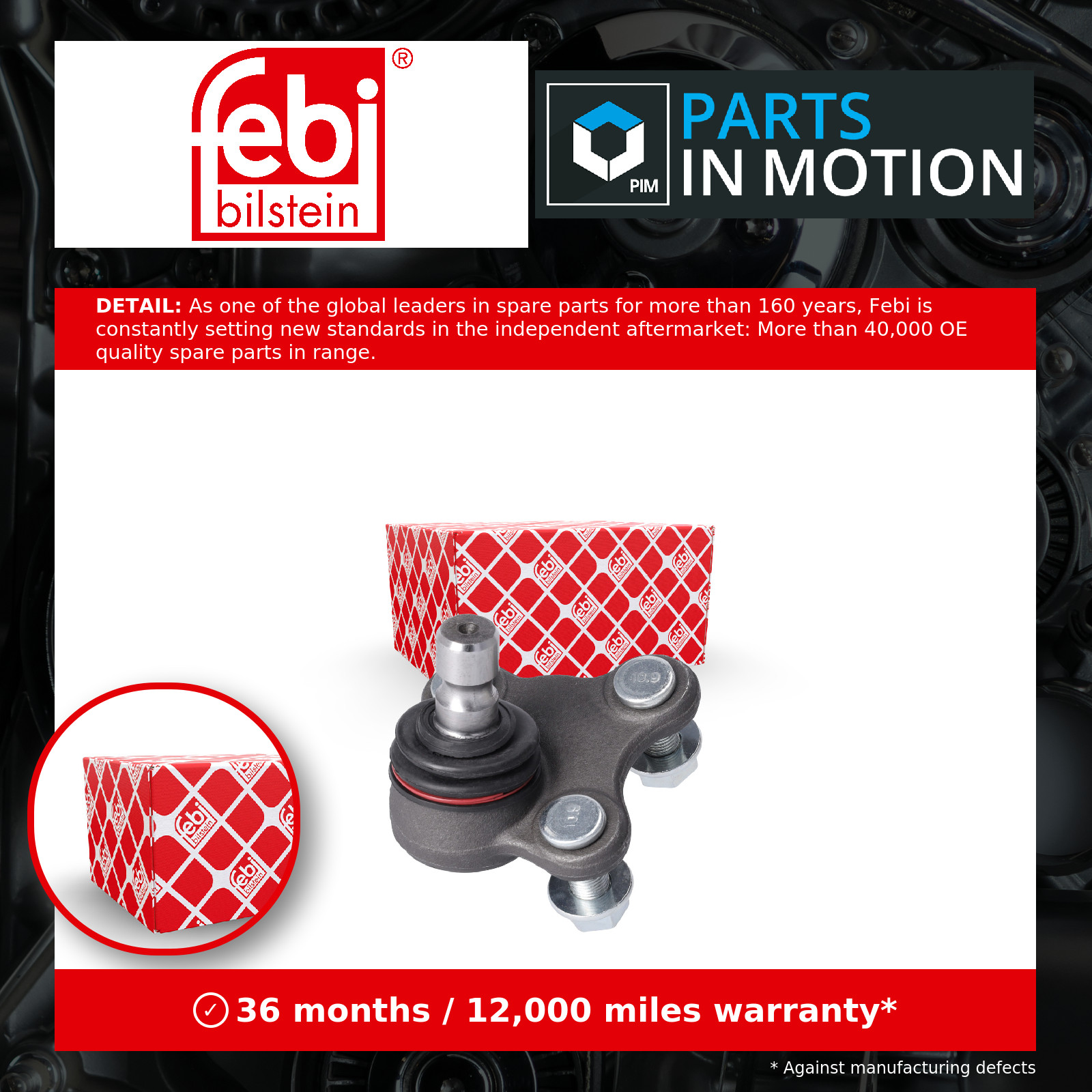 Ball Joint Lower Right 179216 Febi Suspension 54530C1100 54530D7100 Quality New