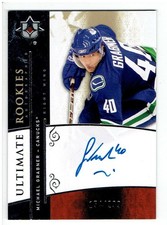 Michael Grabner 2009-10 Ultimate Collection Autograph Rookie #125 