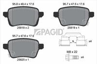 Pagid Bremsbelagsatz Scheibenbremse T2703N FüR Fiat Tipo 357HXN1A 357SXN1A 357