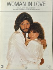 Sheet Music barbra streisand barry gibb woman in love