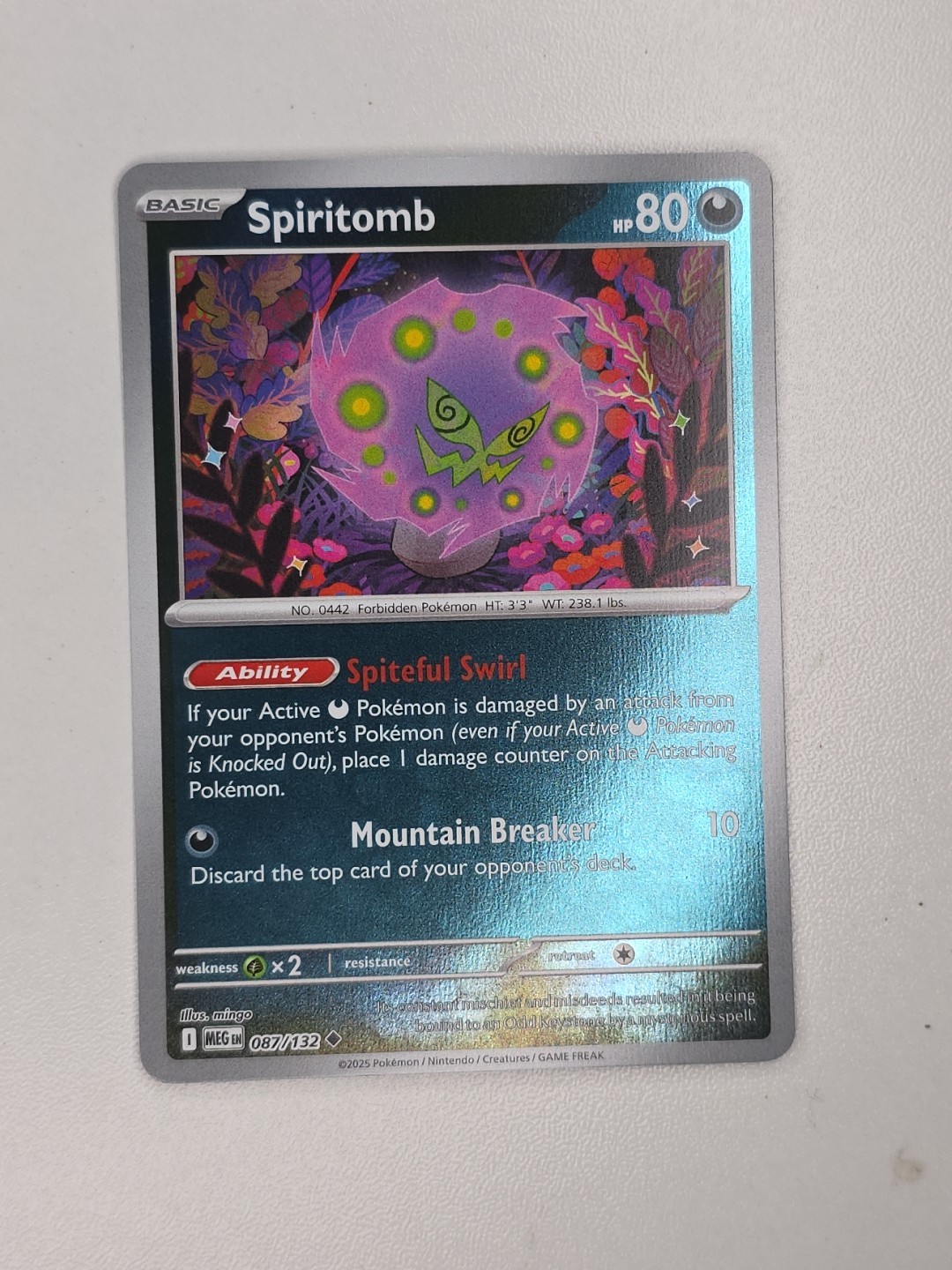 Spiritomb 087/132 Me01: Mega Evolution Reverse Holo