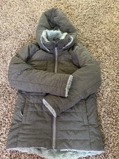 The North Face Girls' 550 Down Quilted Mid-Length Puffer Jacket Size M 10-12 