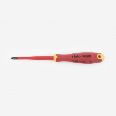 Felo E-slim Insulated #2 x 100mm Slotted/Pozidriv Screwdriver