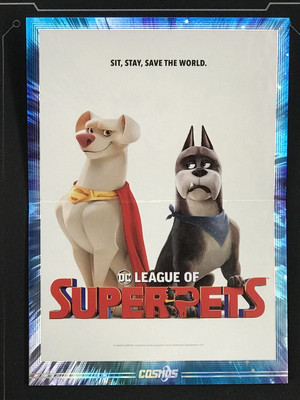 Super-Pets Ace Krypto 2024 Kakawow Cosmos WB 100 All Star Collection Poster /245