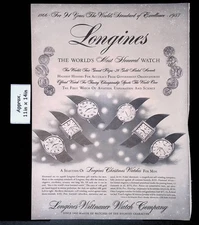 1957 Longines-Wittnauer Watch Company Christmas Watches For Men Print Ad 50744