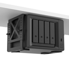 Adjustable Under Desk PC or NAS Mount Bracket Holder  Compatible with Desktop ...