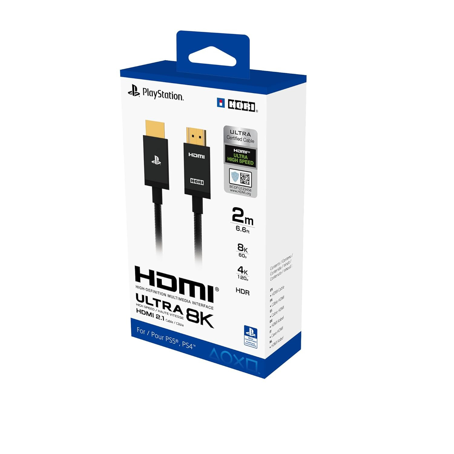Ultra High Speed HDMI Cable for Playstation&reg; 5 - Officially Licensed by Sony