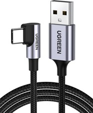 UGREEN Right Angle USB C Cable, A to C Cable 90 Degree 3.3FT, Black