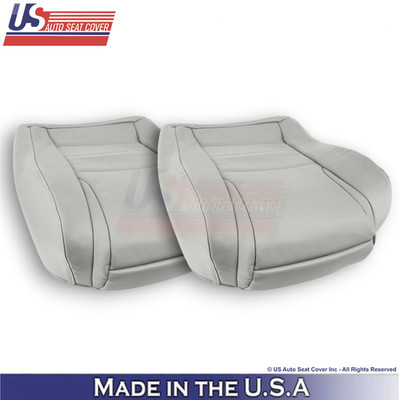1994-1998 For Ford Mustang Leatherette Front Bottom Seat Covers Medium Graphite