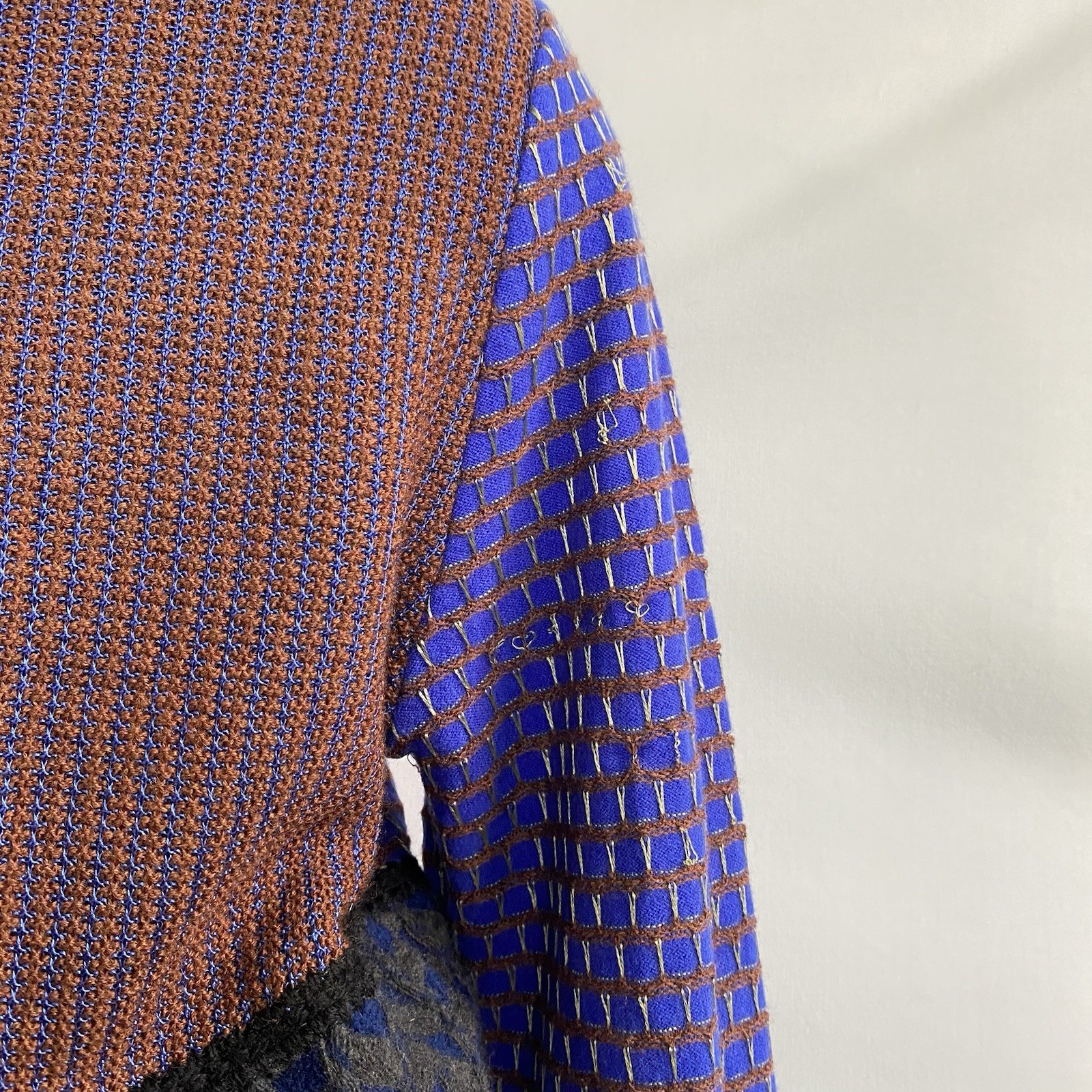 ETRO Milano Wool Blend Patchwork Sweater Made in … - image 9