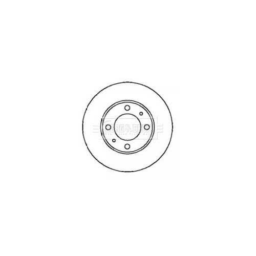 BORG & BECK Brake Disc BBD5882S