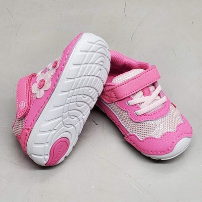 STRIDE RITE SM Rosa Sneaker Shoes Toddler SZ 4.5W Blush BG041102