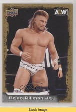 2022 Upper Deck AEW All Elite Wrestling Gold Brian Pillman Jr #4 READ 2k4