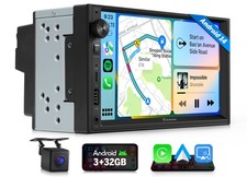 Android 14 7" Double 2DIN Car Stereo Radio Wireless Apple CarPlay  Android Auto