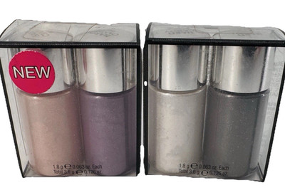 HARD CANDY Poppin Pigments Eyeshadow Duo VIOLETS & ROSES And Salt & Pepper 2pack