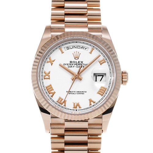ROLEX Day-Date 36 128235 white WATCH 705852