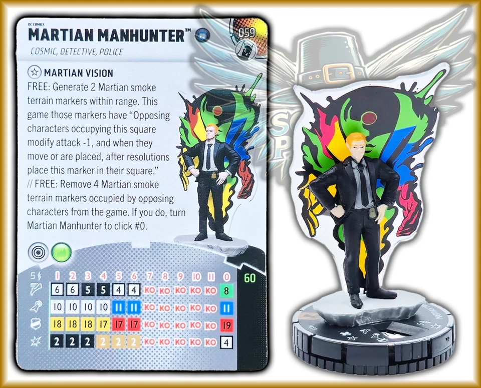 DC Heroclix MARTIAN MANHUNTER - 059 - CHASE Fight For Gotham City Set - Image 1 of 1