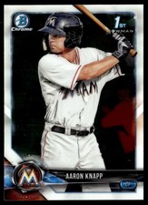 2018 Bowman Chrome Prospects Aaron Knapp Miami Marlins #BCP5